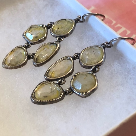 Silpada Sterling Silver and Citrine Fresh Squeezed Earrings W2782 - Picture 4 of 16